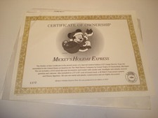 Lionel Disney - Mickey's Christmas Holiday Express Train Set - Certificate