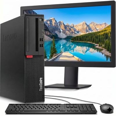 Lenovo M910 SFF i5-7500 16GB 512GB SSD Built-in Wi-Fi 24'' LED Win 11 Desktop PC