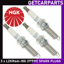 NGK Spark Plugs x 3 for Citroen C1, C3, C4 Cactus & DS3 (See Below) LZKR6AI-10G