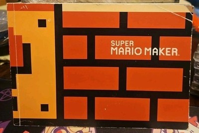 Super Mario Maker Game Instruction Manual by Nintendo 2015