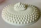 Vintage Fenton Milk Glass Hobnail Oval Lid / Cover No Dish EUC 6” X 4.25”