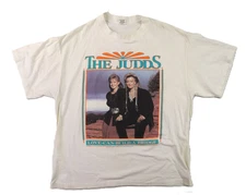 Vtg 90s The Judds Usa Adult White Farewell Tour Country Music T Shirt  PA3698