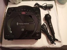 The Singing Machine SML283BK Black Karaoke System w/ Microphone  Power Adapter