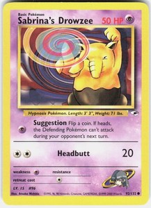 Sabrina's Drowzee 92/132 Gym Heroes Common Unlimited