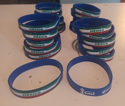 FIFA World Cup 2014 Mexico National Team Rubber Bracelets LOT OF