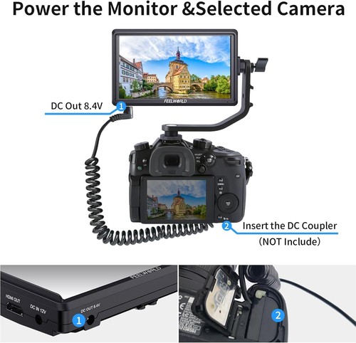 FEELWORLD S55 V3 + Battery + Carry Case 6 Inch DSLR Camera Field Monitor FHD... - Picture 7 of 7