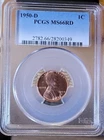 1950-D LINCOLN 1C MS66 RD  PCGS