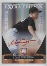 2011 Donruss Elite Extra Edition Red Ink 16/25 Adam Jorgenson #156 Auto 0c2