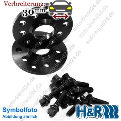 HR Spurverbreiterung schwarz 30mm/Achse für Bentley Flying Spur 3W Bj. 2005-2013 - Bild 1 von 4
