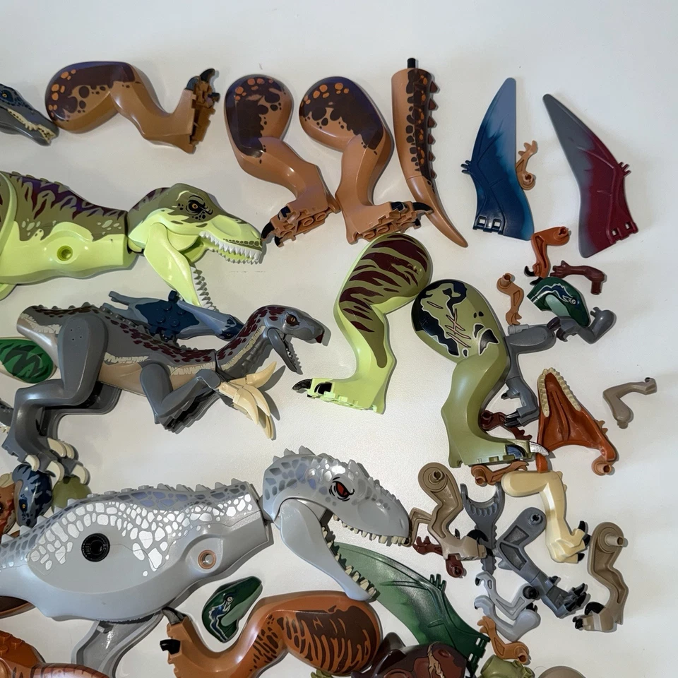 HUGE LEGO Jurassic World Dinosaur Figures PARTS Lot Bundle RARE HTF 5.7 lbs - Image 3 of 4