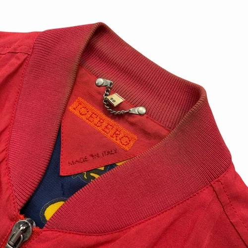 VTG 90s ICEBERG PEANUTS SNOOPY EMBROIDERED BOMBER JACKET RAYON LINEN SIZE 50 image 6