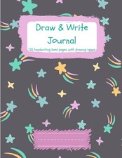 Draw and Write Journal for Kids: Magical Rainbow Stars Primary Composition Noteb