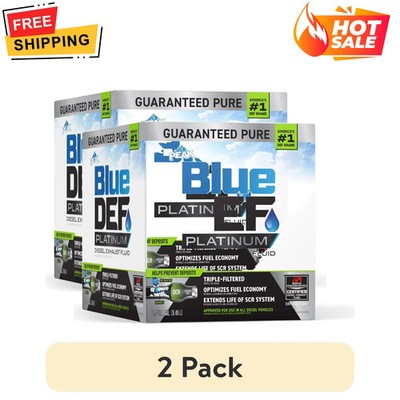 2 Pack BlueDEF Platinum DEF Diesel Exhaust Fluid 2.5 Gal Universal Use
