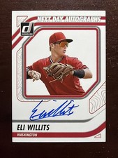 2026 Panini Donruss - Next Day Auto Eli Willits #ND-EW On Card - Nationals 🔥🔥