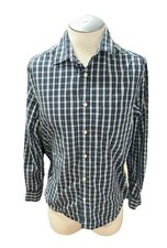 Merona mens shirt medium Long Sleeve button plaid