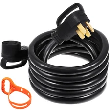 50A 50ft RV Extension Cord Rain-proof Cable for Trailer Motorhome Camper