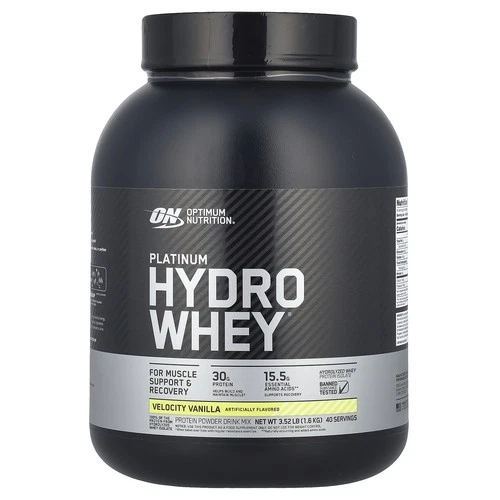 Platinum Hydro Whey&reg;, Velocity Vanilla, 3.52 lb 1.6 kg