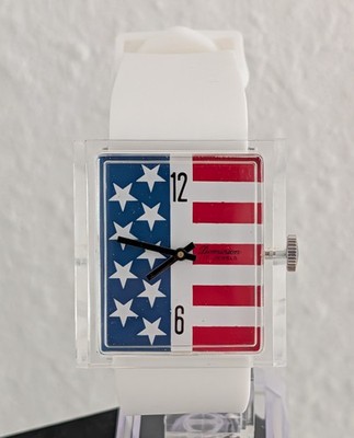 Buler Acryl Sonderedition - USA flag - Swiss - 70s Vintage - extreme Rarität