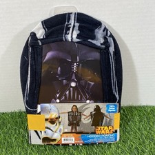 Disney Star Wars Darth Vader Kids Hooded Bath Beach Towel Wrap Black Absorbent