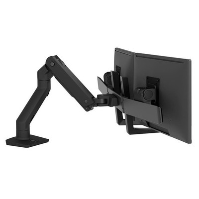 Ergotron HX Desk Mount Dual Monitor Arm, Matte Black