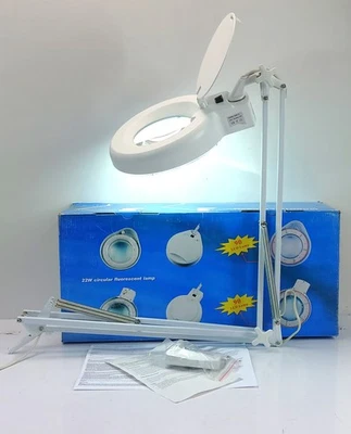 Lupenleuchte Vergrößerungslampe Schreibtisch 22W Leuchtstoffröhre G10q 3 Diopter - Bild 1 von 4