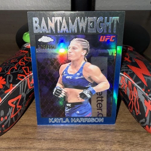 2026 Topps Chrome UFC Kayla Harrison 1986 Blue Insert /150