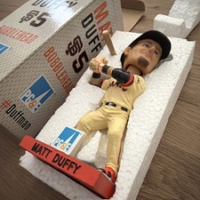 Matt Duffy San Francisco Giants Bobblehead 2016 PG&E - complete with bat