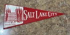 SALT LAKE CITY VTG Travel Decal MORMAN TEMPLE  8" LUGGAGE TRAIN CASE STICKER NOS — photo 1
