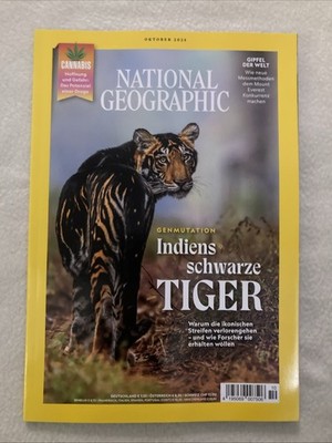 NATIONAL GEOGRAPHIC 10/2025 Indiens Schwarze Tiger Neu Und Ungelesen