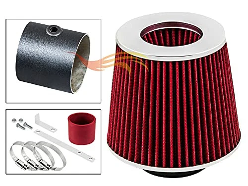 Kit de admisión de aire BCP RW ROJO para 00-04 Spectra 1,8 L/05-09 Spectra 5 2,0 L + filtro Foto 4 de 4