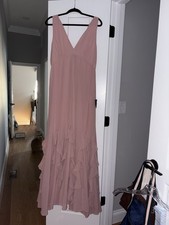 NWT XL Lulus Pink Floor Length Formal Dress