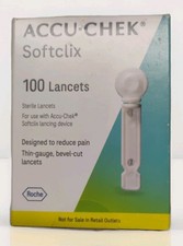 NEW Accu-Chek Softclix Lancets 100 Ct - Smooth Gentle Puncture 2026/10 Free SH