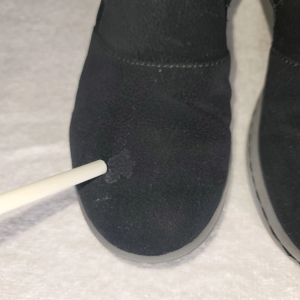 Clarks Cloud Steppers Botas Negro Gamuza 2X Gancho Lazo Para Mujer Talla 7M Cojín Suave Foto 3 de 4