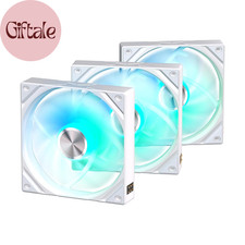 ROTA SL ARGB White 120Mm Case Fan 3In1 Pogo-Pin Connection with Magnetic Cable G