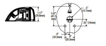 Attwood NV1012SS-1 LED Red Green Oval Side Light Stainless Steel Cover 2NM Pair - Image 2 of 2