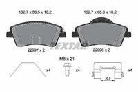 Textar Bremsbelagsatz, Scheibenbremse 2299701 FüR Volvo