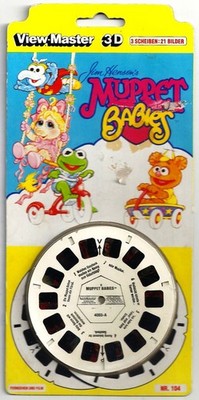 3 View-Master Stereo 3D Reels  4065, Mupppet Babies, Jim Henson,70 Jahre,NEU/OVP