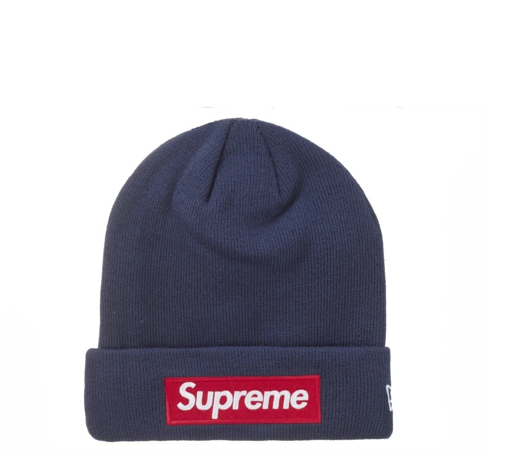 Bonnet Supreme New Era Box Logo (FW24) bleu marine *AUTHENTIQUE*