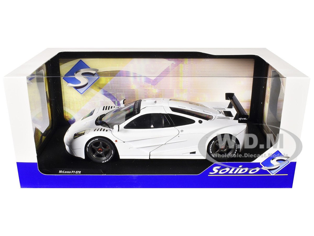 1996 MCLAREN F1 GTR SHORT TAIL WHITE 1/18 DIECAST MODEL CAR BY