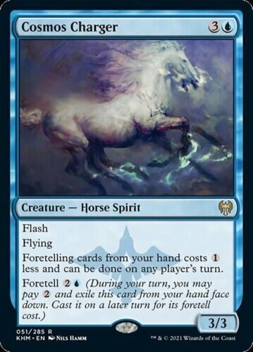 Cosmos Charger 2x FOIL KHM MTG Kaldheim Rare MINT blue Cosmos Charger 2x FOIL KHM MTG Kaldheim Rare MINT blue