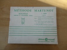 METHODE MARTENOT FORMATION ET DEVELOPPEMENT MUSICAL SOLFEGE 1e cahier