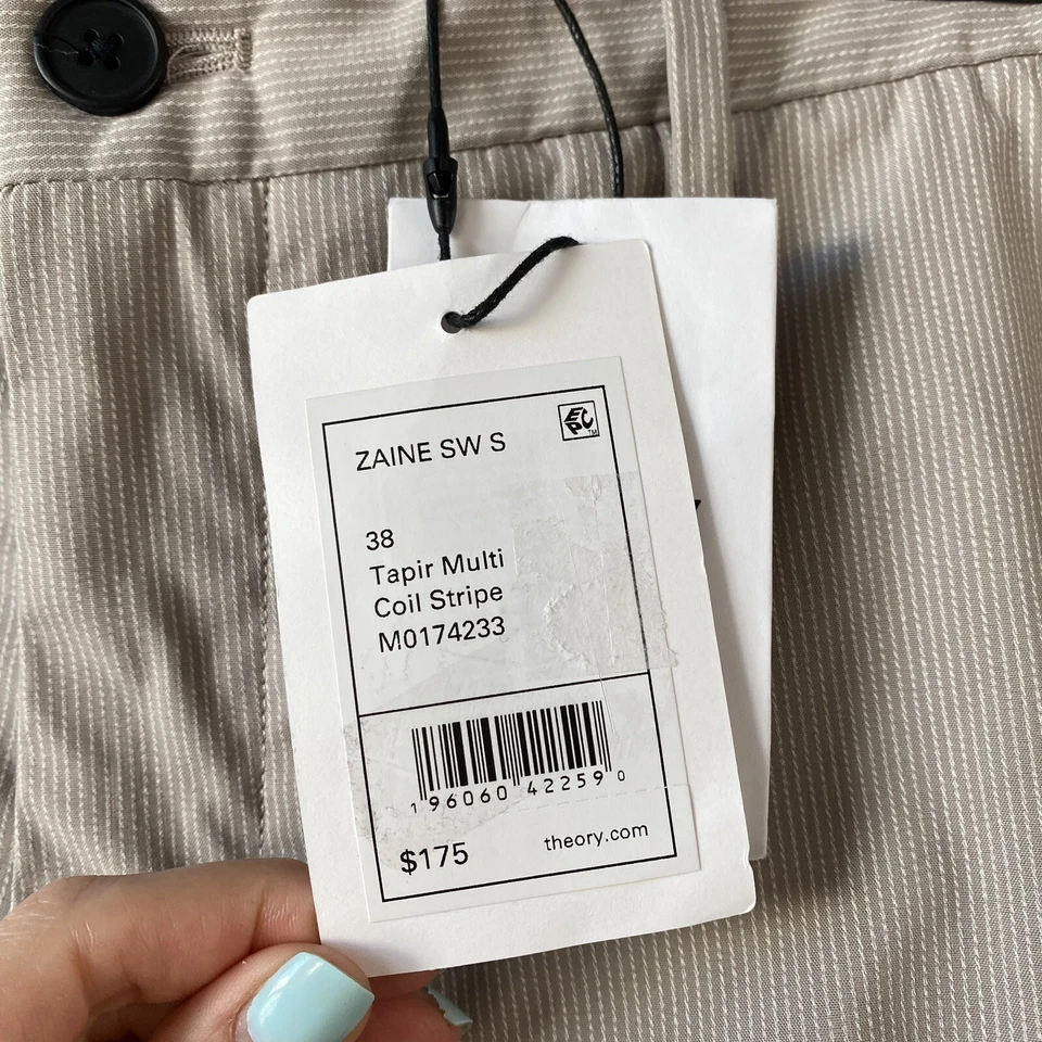 Shorts Theory Zaine Tapir listras multi bobina 38 - Imagem 4 de 4