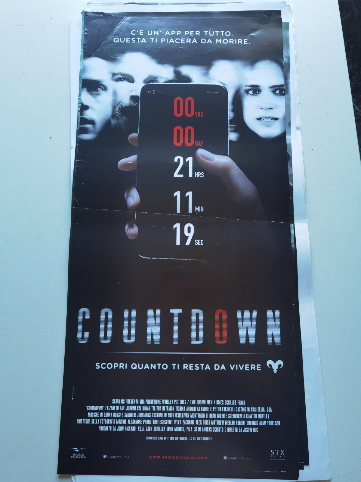 Locandina originale film Countdown (2019) - Regia di Justin Dec