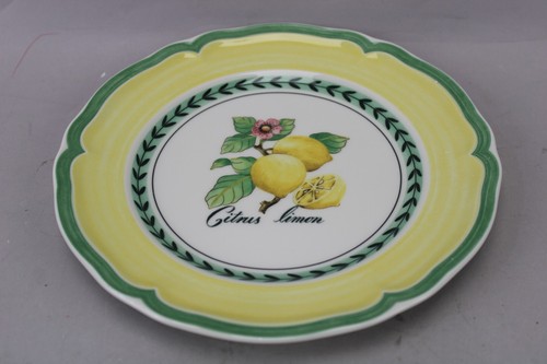 Set of 5 Villeroy & Boch French Garden Valence 8" Salad Plates Citrus Lemon NOS - Picture 2 of 18