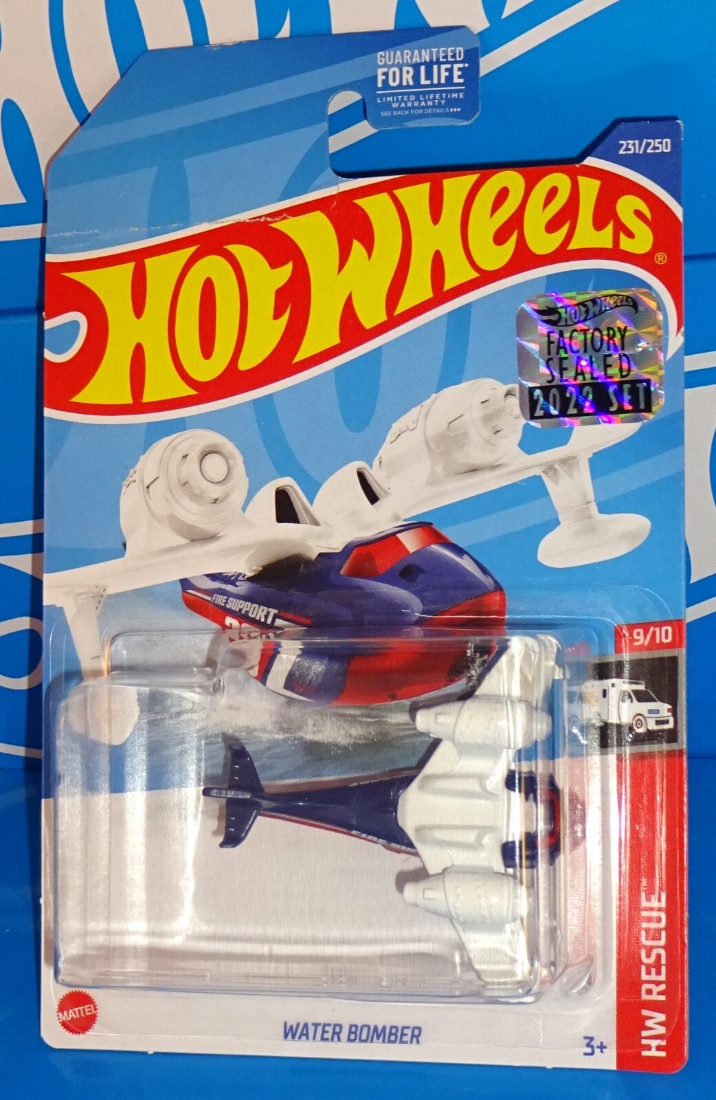 Hot Wheels 2022 Factory Set HW Rescue #231 Water Bomber Blue & White