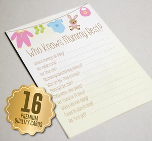 Detalles De Quien Sabe Mejor Momia Baby Shower Tarjetas De Juego 16 A6 Juego De Mesa Tarjetas De Invitado Ver Titulo Original Detalles De Quien Sabe Mejor Momia Baby Shower Tarjetas De Juego 16 A6 Juego De Mesa Tarjetas De Invitado Ver Titulo Original