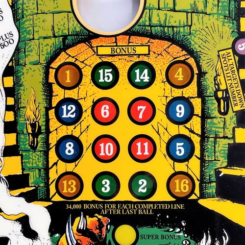 Stern Catacomb Pinball Machine Game Playfield NEW Clearcoated 2NDS Mmmm Toast!!! - Picture 9 of 10
