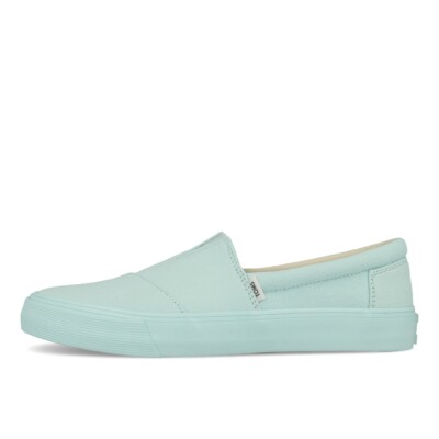 Toms Womens Alpargata Fenix Slip On Damen Soft Blue Washed Canvas Schuhe Blau