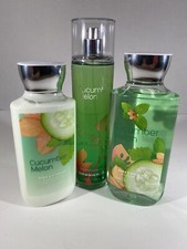 NEW BATH BODY WORKS CUCUMBER MELON FRAGRANCE MIST SHOWER GEL BODY LOTION