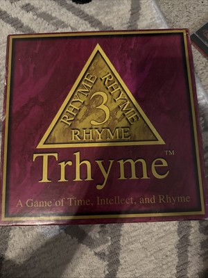 Trhyme Game of Clues, Time and Answers the Ryhme 2001 - NEVER USED - EUC